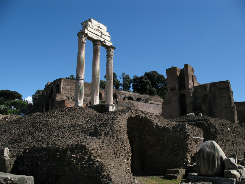 Ruins of the Temple of Castor and Pollux