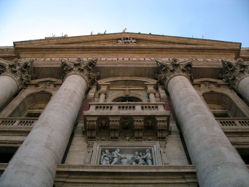 Front facade of St. Peters Basilica