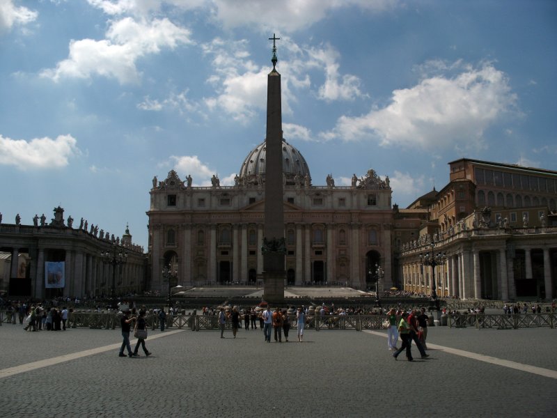 Basilica di San Pietro from the piazza