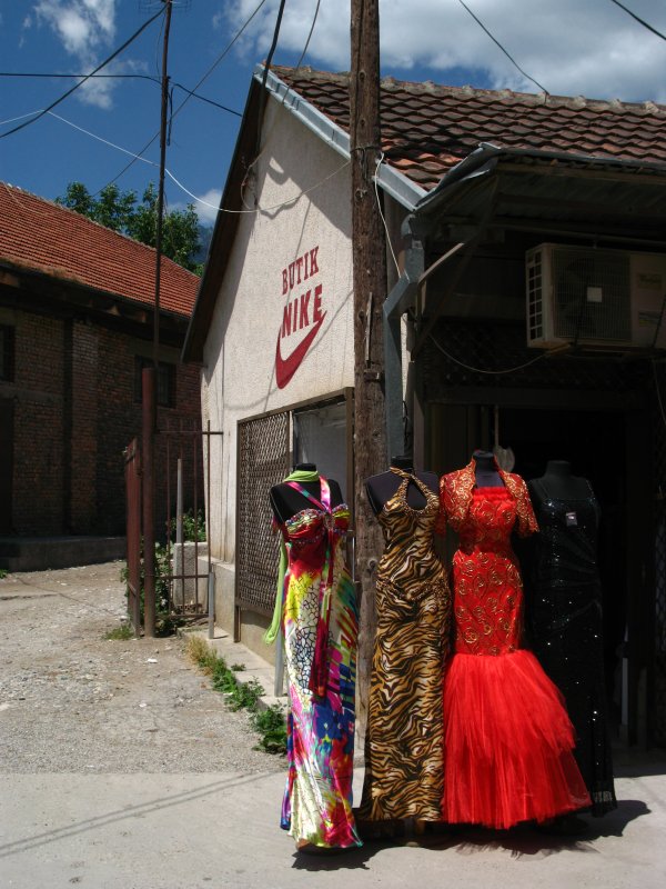 Dresses for sale at the bazaar