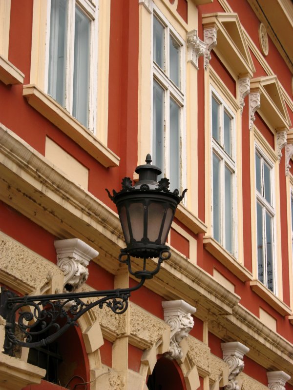 Lantern along Dunavska