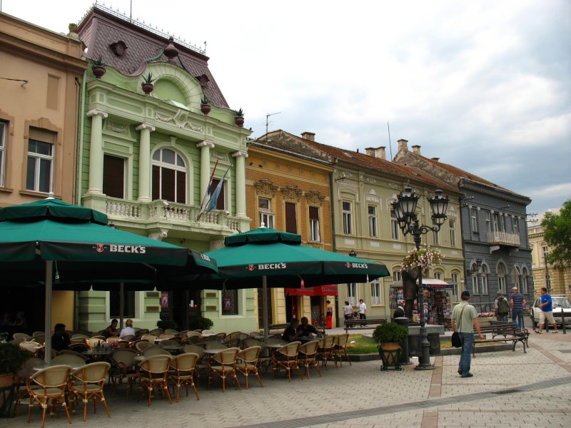 Facades along Dunavska ulica