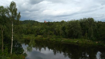 Parting view of the Gauja River