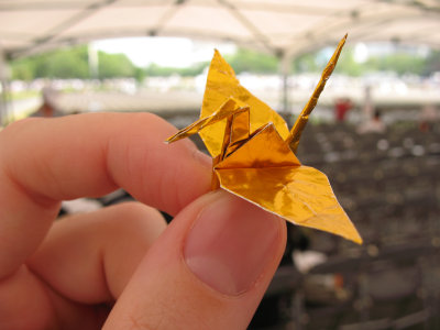 My own paper crane peace contribution