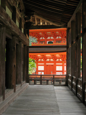 View of the pagoda from within the hall