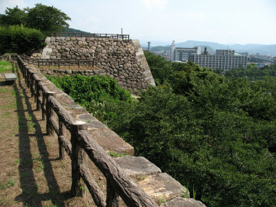View along the former castles walls