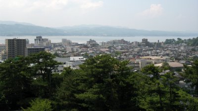 Matsue Onsen area from the donjon
