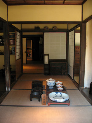 Kitchen area of the former samurai house