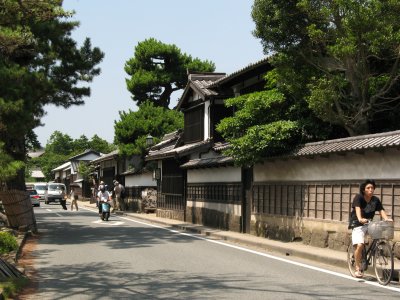 View down the old samurai quarter