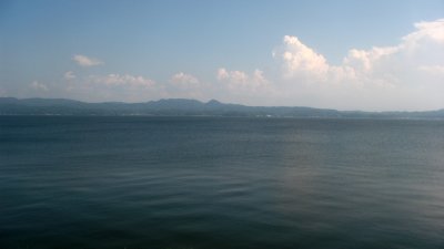 Tranquil view of Shinji-ko from the north shore