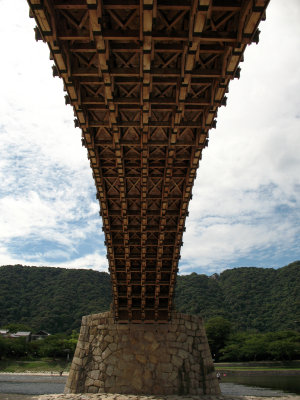 View of the underside of Kintai-kyō