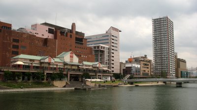 Central Kokura along the Murasaki-gawa