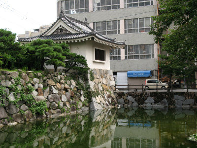 Restored turret on the Higo-bori moat