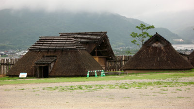 Reconstructed Yayoi-era huts