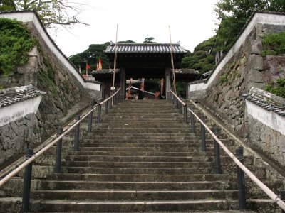 Steps up to the Matsuura Historical Museum