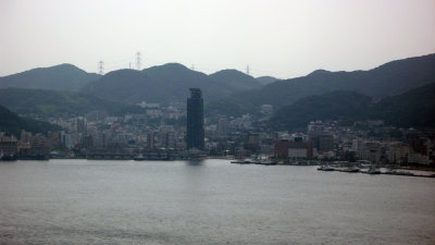 View of Moji-ko across the straits
