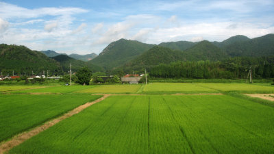 Countryside in eastern Yamaguchi-ken