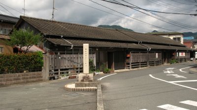 Old houses on a Yamaguchi sidestreet