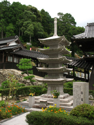 Stone sculpture of the pagoda