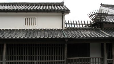 Exterior detail of the Kikuya Residence