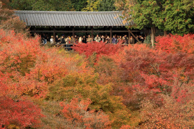 Bridge across the maple-lined valley, Tōfuku-ji