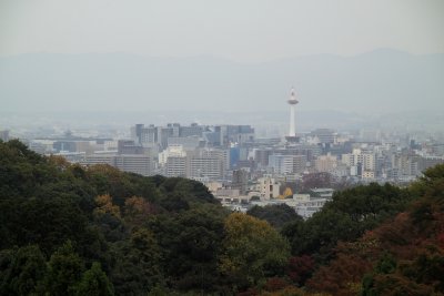 Distant Kyōto Station and Kyōto Tower