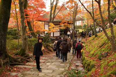 Path back to the main gate of Jōjakkō-ji