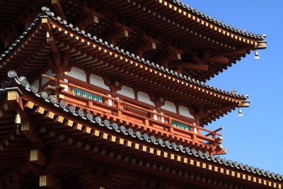Detail of the west pagoda at Yakushi-ji