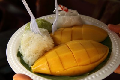 Sticky rice and mango
