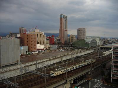 Kanazawa station area at mid-morning