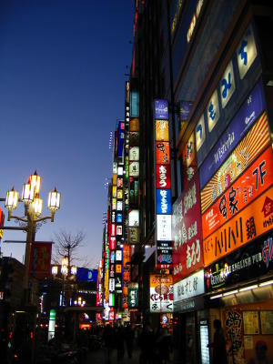 Neon outside Kabuki-chō