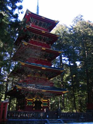 Five-storey pagoda outside Tōshō-gū