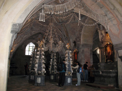 Overview of the ossuary interior