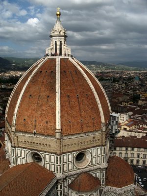 View across to the Duomo's cupola