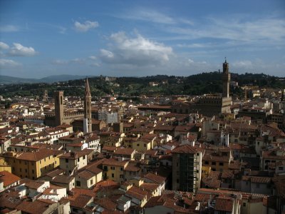 View towards the Arno and San Niccolo quarter