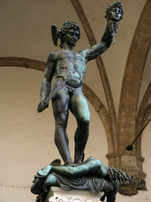 Cellini's Perseus with the Head of Medusa statue