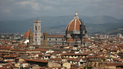 Zoomed panorama of the Duomo