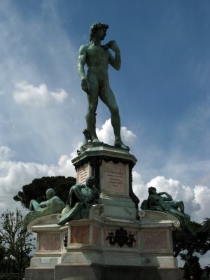 Replica of David on Piazzale Michelangelo