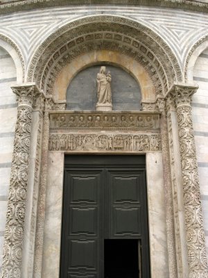 Entrance to the baptistry