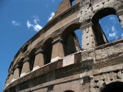 Beside the Colosseum