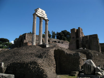 Ruins of the Temple of Castor and Pollux