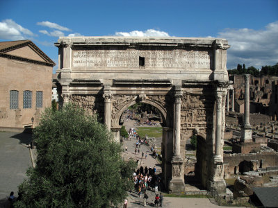 Arch of Septimius Severus from the Tabularium