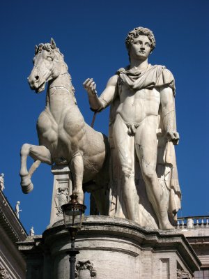 Statue on Piazza dei Campidoglio