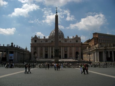 Basilica di San Pietro from the piazza