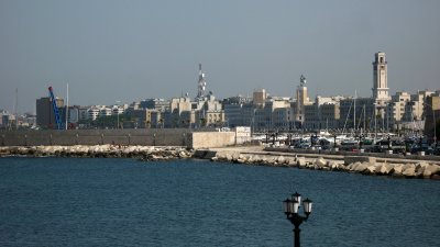 Eastern waterfront of Bari from the old town