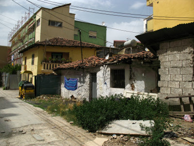 Decaying old house in a central backstreet