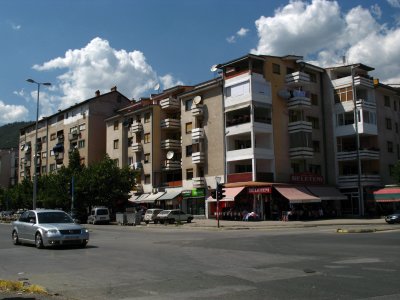 Apartment blocks along Bulevar Maral Tito