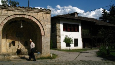 Local Albanian man, Baba Arabati tekke