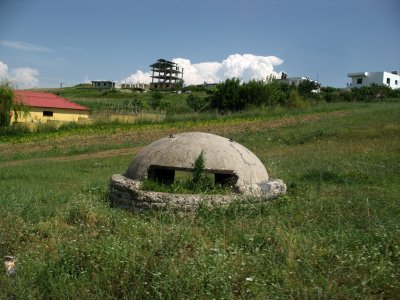 One of Albania's ubiquitous bunkers