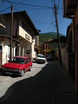 Sidestreet of old houses